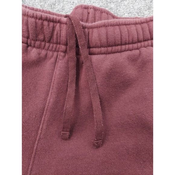 Nike Sportswear Club Sweat Pants Mens Small Burgundy Red Fleece Logo Joggers - Picture 8 of 13